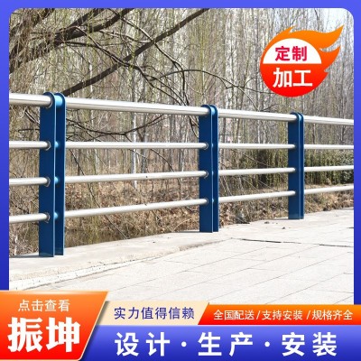 不锈钢公路护栏 河道护栏 道路隔离栏不锈钢铁马扶手护栏