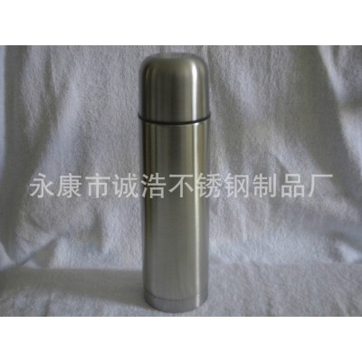 不锈钢真空子弹头保温杯350ML/500ML，双层不锈钢，新料开关