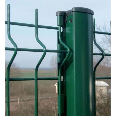 表面喷漆处理桃型柱护栏网厂家 水渠园林景区防护栅栏