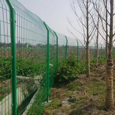 双边丝护栏网 1.8米直片直柱围栏网 森饶 圈地养殖防护围栏
