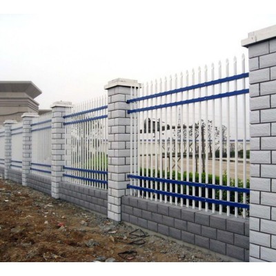 新农村建设及设备防护用围墙铁栅栏各种规格定做