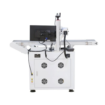 激光打标机视觉自动定位工业流水线金属塑料标刻玻璃水晶 雕刻字机