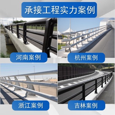 桥梁防撞护栏 景观河道隔离栏杆高速公路防护栏 不锈钢桥梁护栏图4